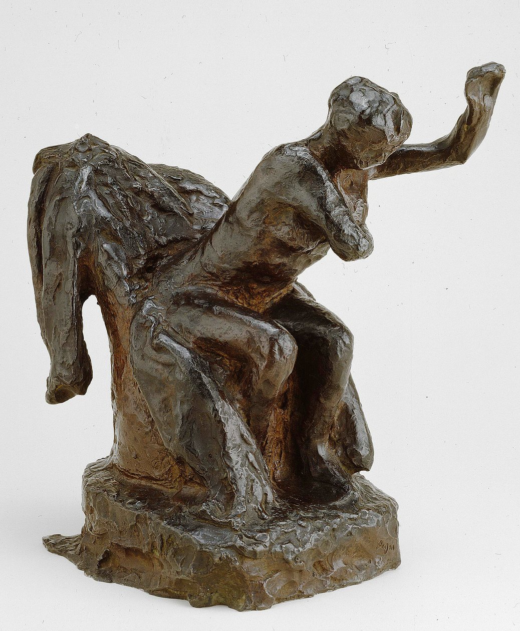 Kvinde, der sidder i en lænestol, modelleret ca. 1903 støbt 191921. af Edgar Degas