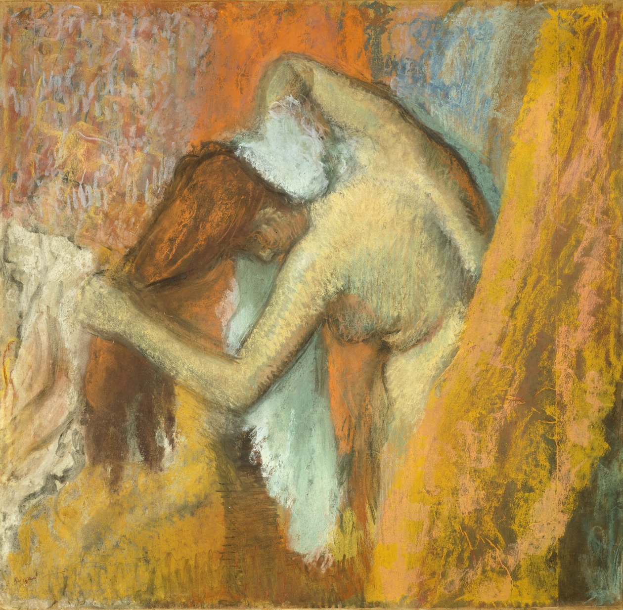Kvinde ved sit toilet af Edgar Degas