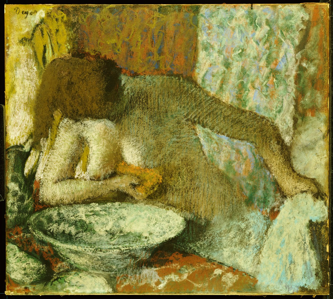 Kvinde ved sit toilet, ca. 1897 af Edgar Degas