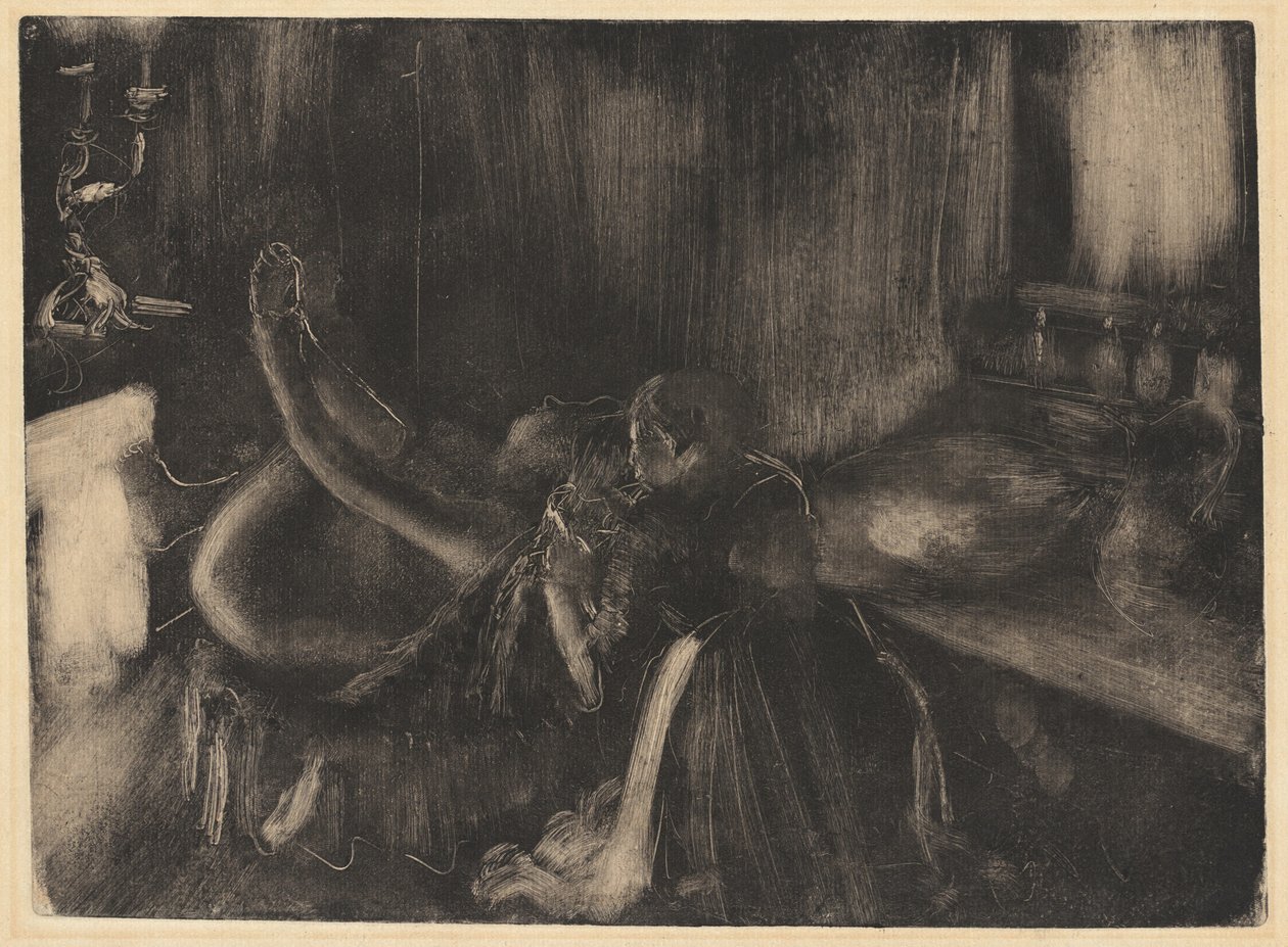 Kvinde ved en pejs, 18801890. af Edgar Degas