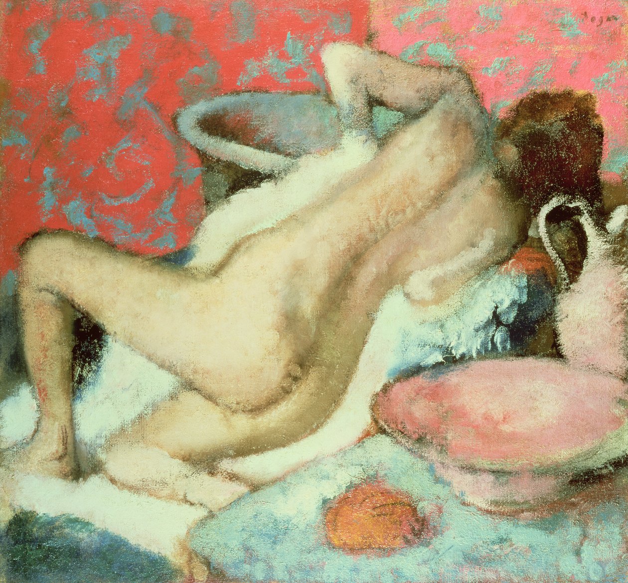 Kvinde, der tørrer sig, 1896 af Edgar Degas
