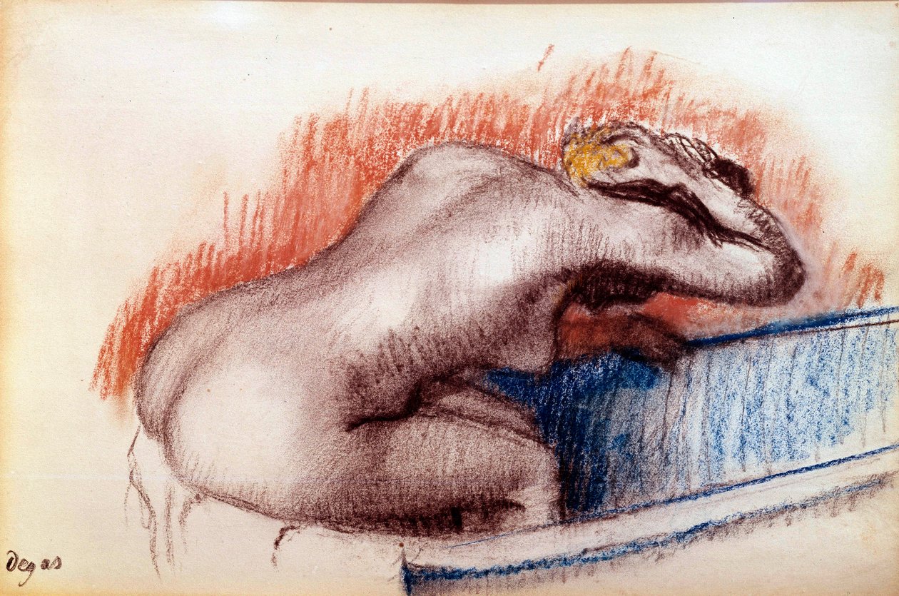 Kvinde vasker i bad Pastel af Edgar Degas (1834-1917) 1892 Søn. 0,31x0,47 m Paris, musee d