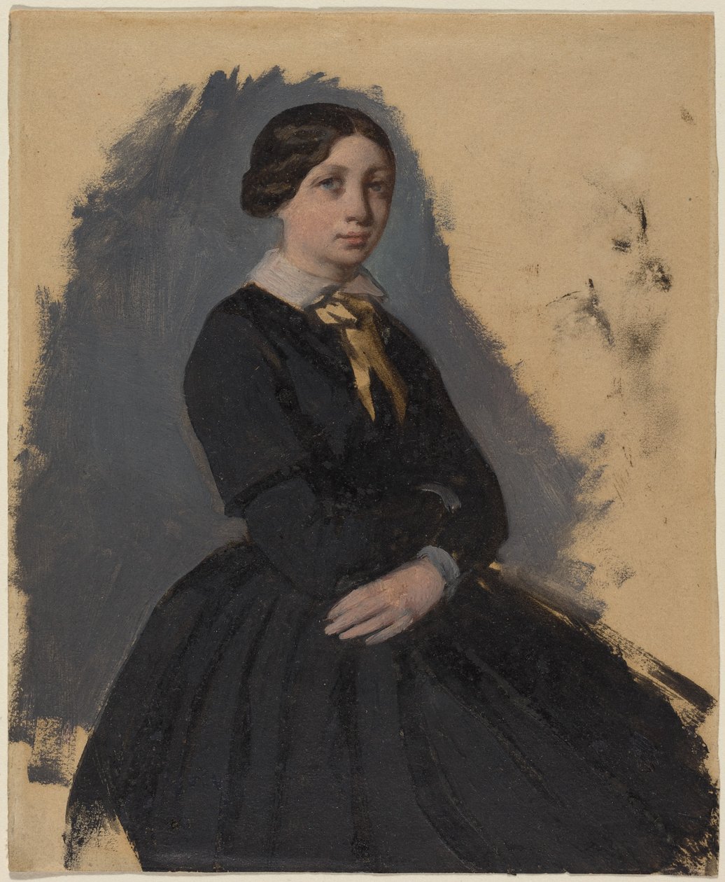 Ung kvinde i sort af Edgar Degas