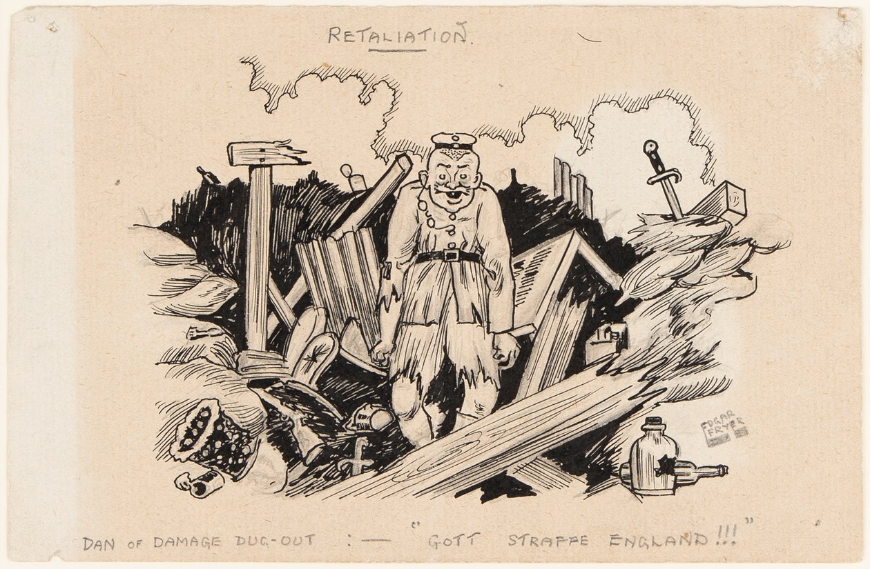 Retaliation, Dan of Damage Dug-Out: God Strafe England !!!, 1917 af Edgar Fryer