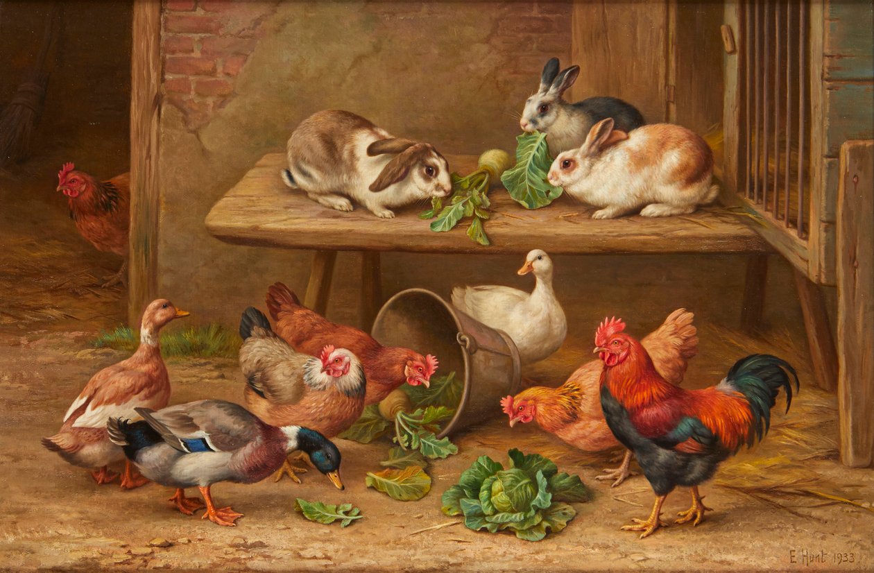 A Lucky Find (olie på lærred) af Edgar Hunt