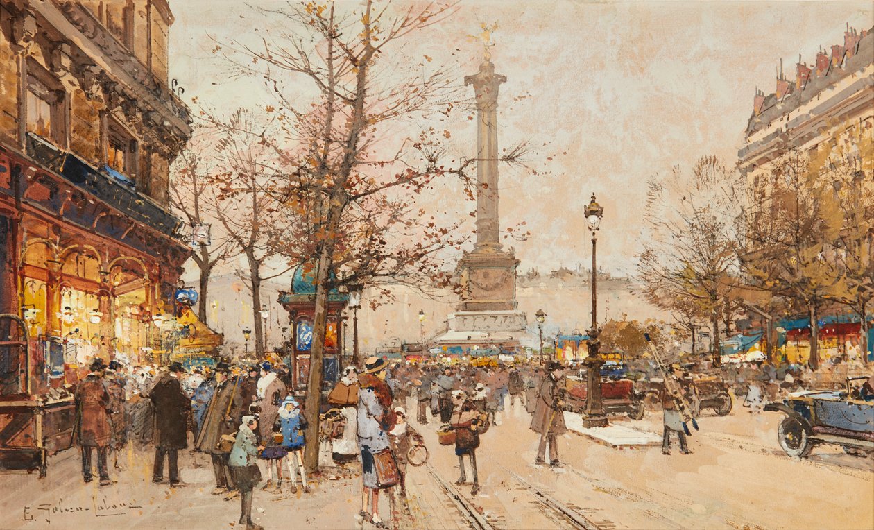 Erindring (olie på panel) af Edgar Maxence
