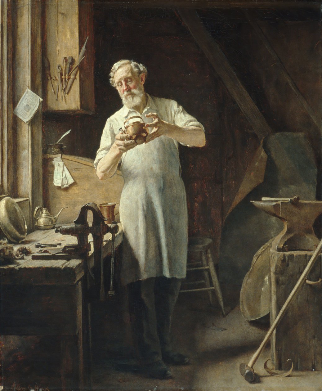 Kobbersmeden, ca. 1898. af Edgar Melville Ward