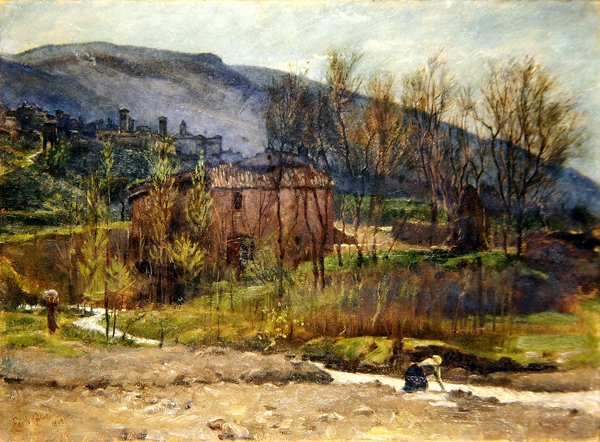 Toscansk landsby af Edith Ridley Corbet