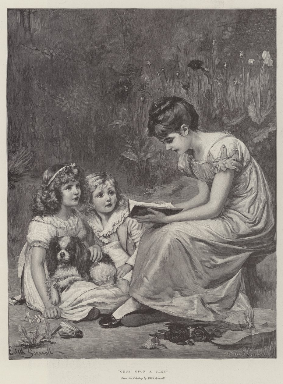 Der var engang (gravering) af Edith Scannell