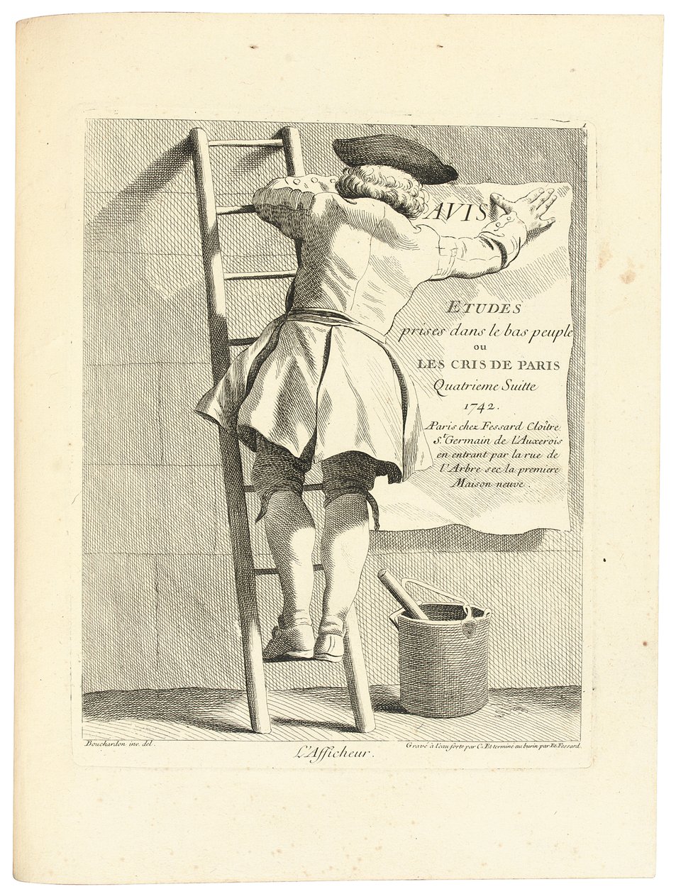 Plakaten, ca. 1737-1746 af Edmé Bouchardon