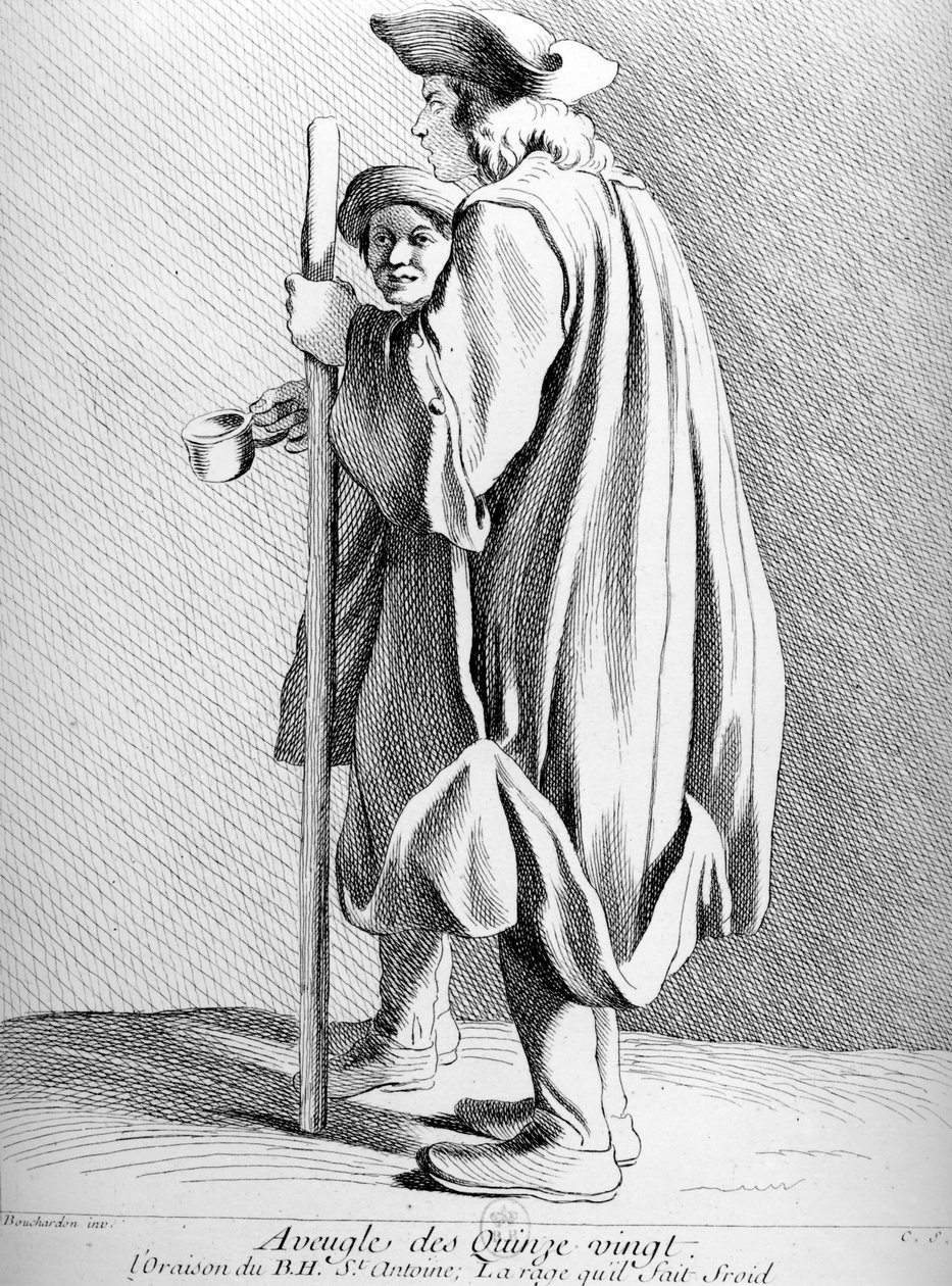 The Blind of Quinze-Vingts Hospital i Paris af Edmé Bouchardon