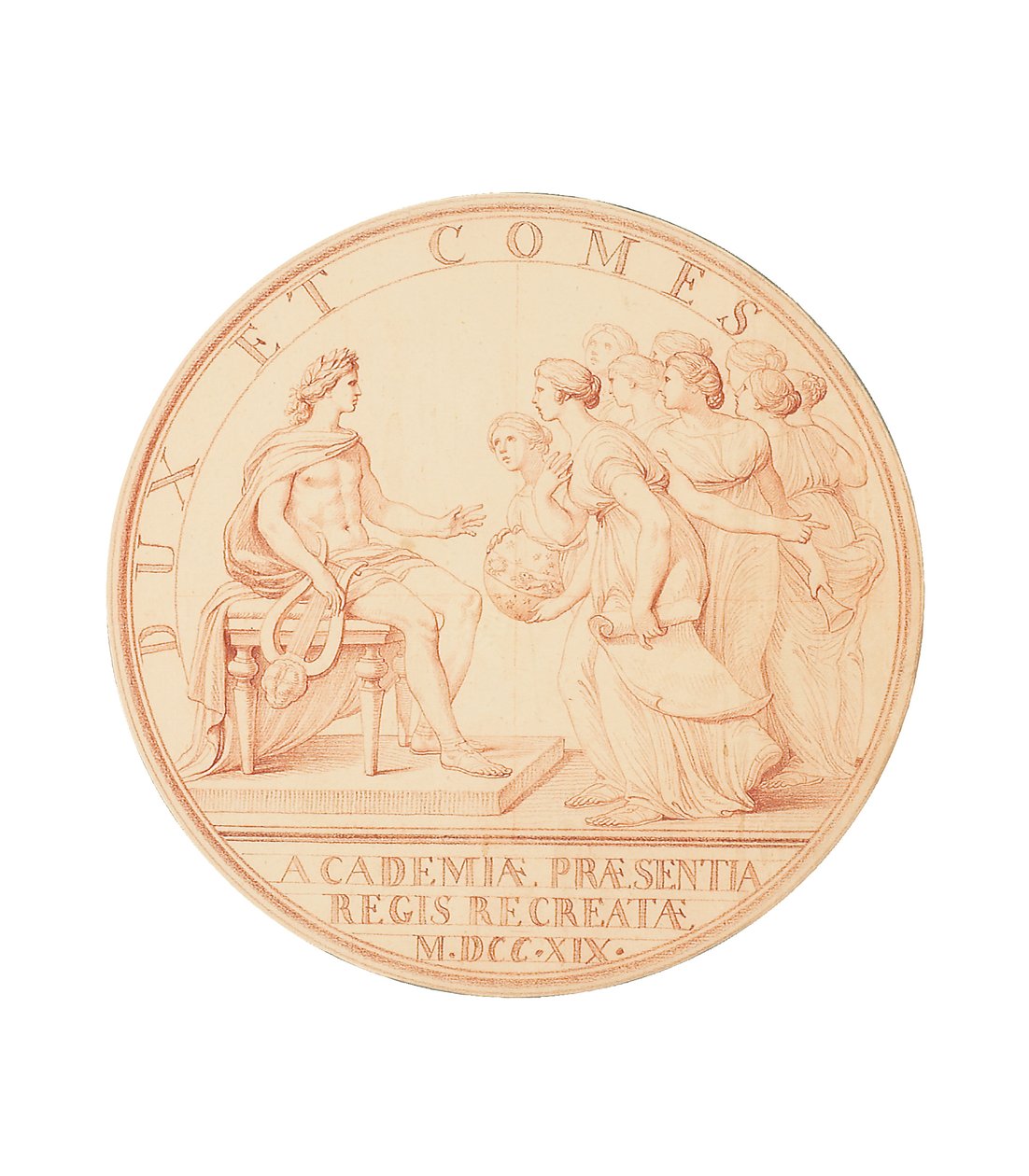 Kongens besøg ved akademierne, 1719 af Edmé Bouchardon