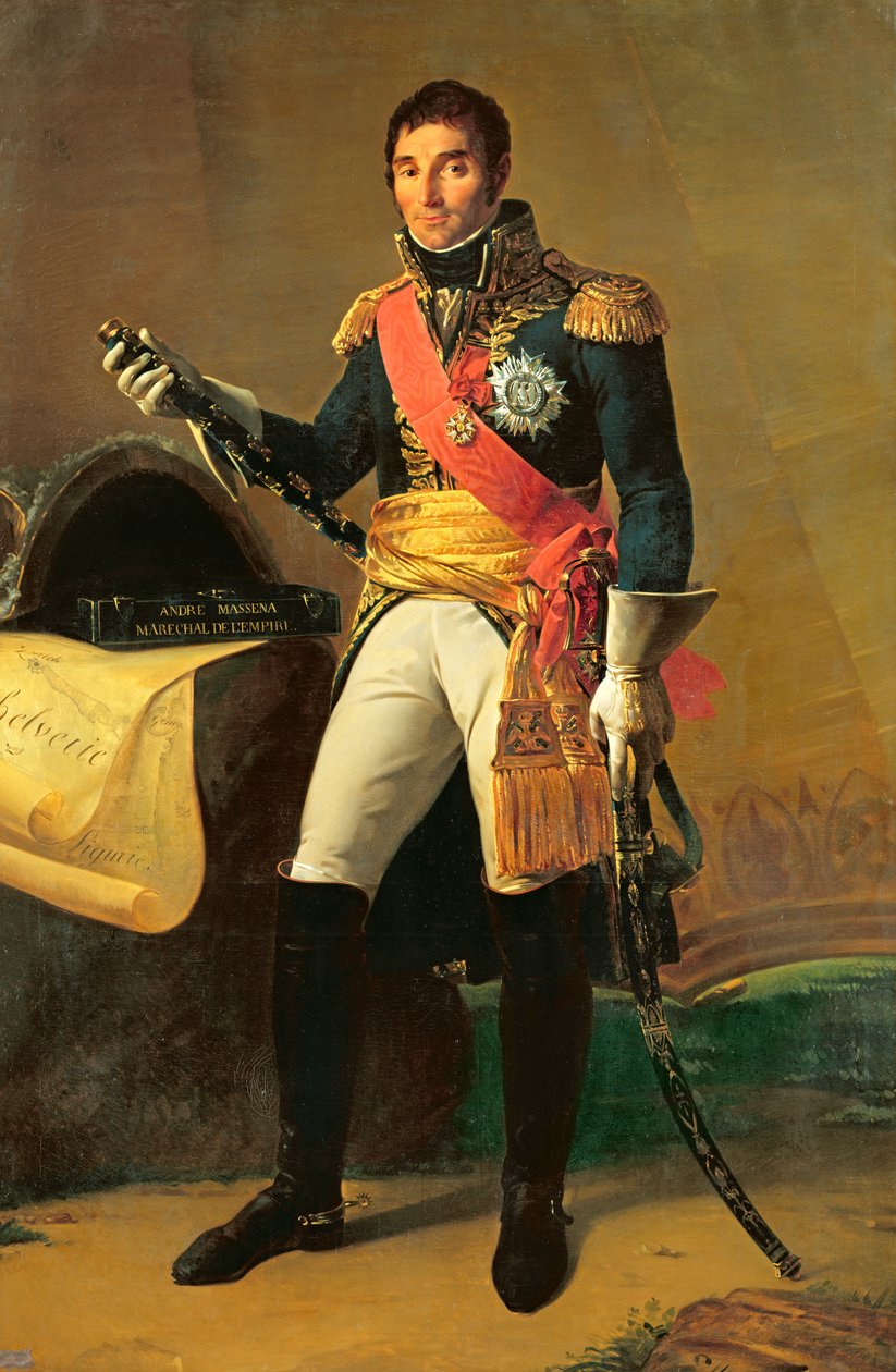Portræt af Andre Massena, ca. 1853 af Edme Adolphe Fontaine