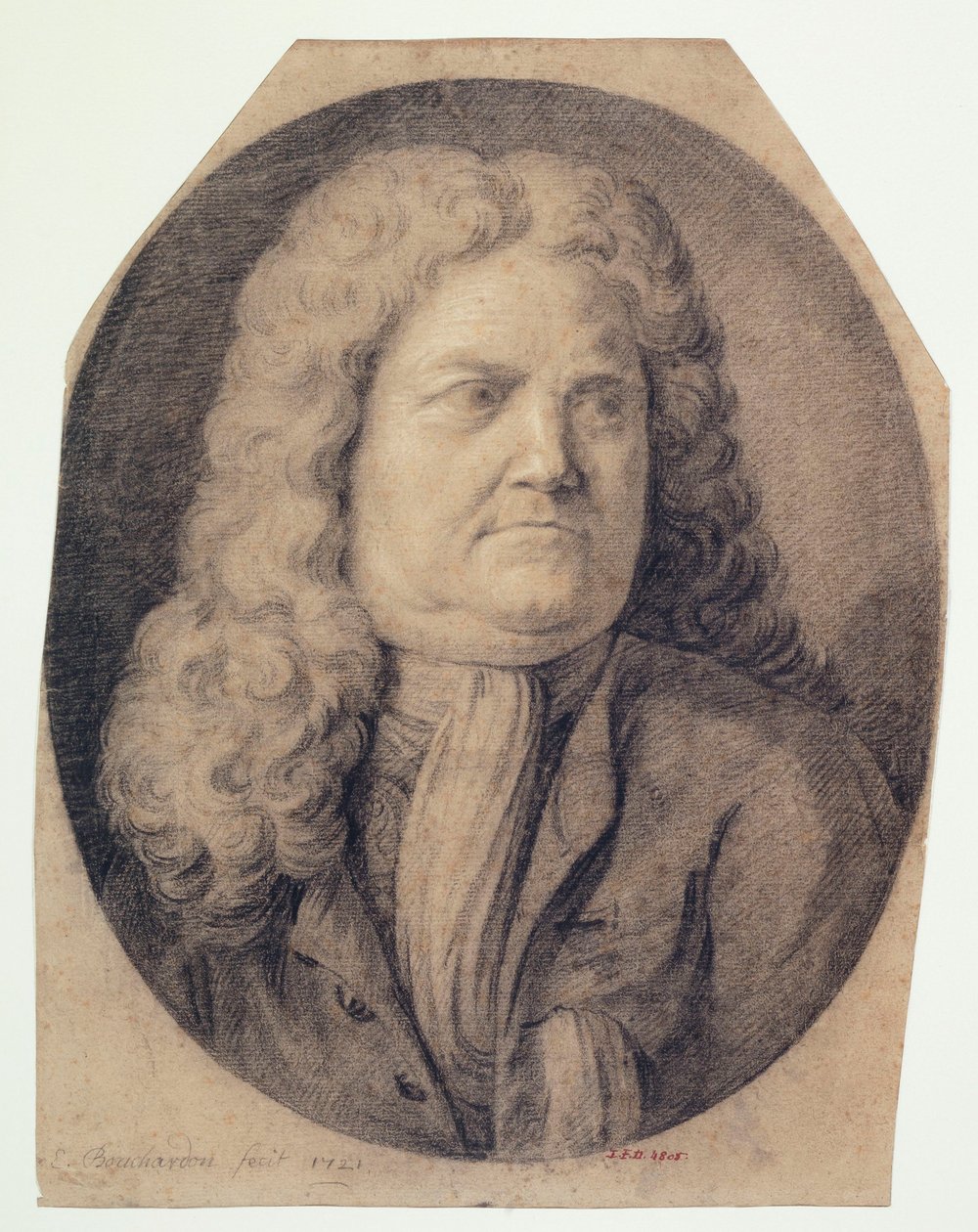 Portræt af en mand af Edmé Bouchardon