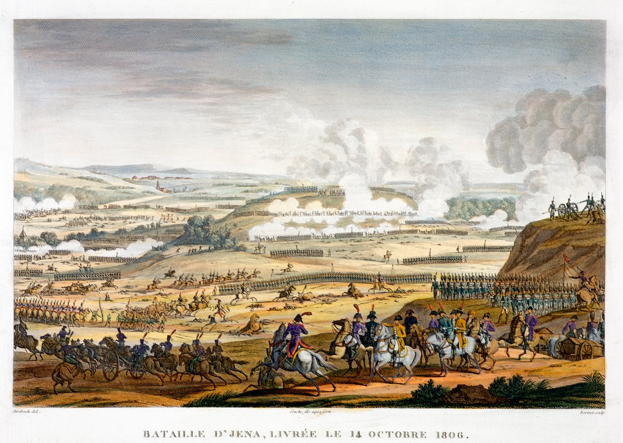 Slaget ved Jena, Tyskland, 14. oktober 1806 af Edme Bovinet