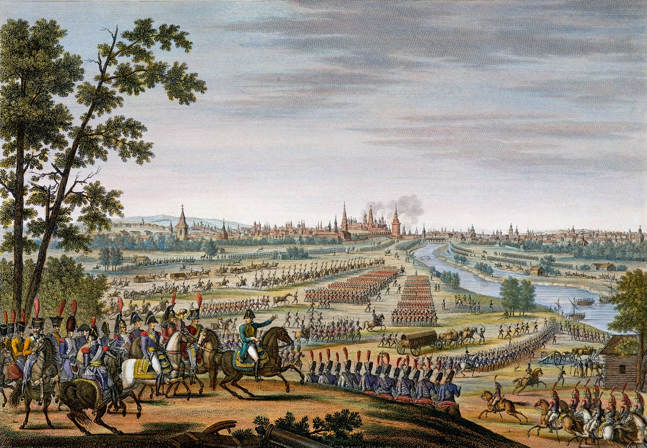 Franskmændenes indtog i Moskva, 14. september 1812 af Edme Bovinet