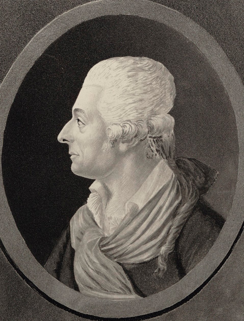 Portræt af komponisten Antonio Sacchini 1730-1786, 1810. af Edme Quenedey