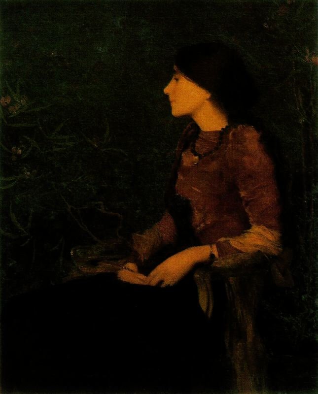 Portræt af Thadee Caroline Jacquet af Edmond Aman Jean
