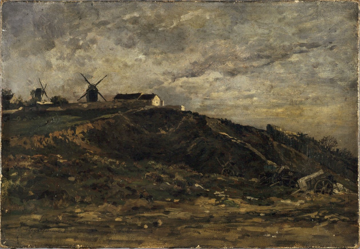 Vindmøllerne i Montmartre; nordsiden af Edmond Charles Yon