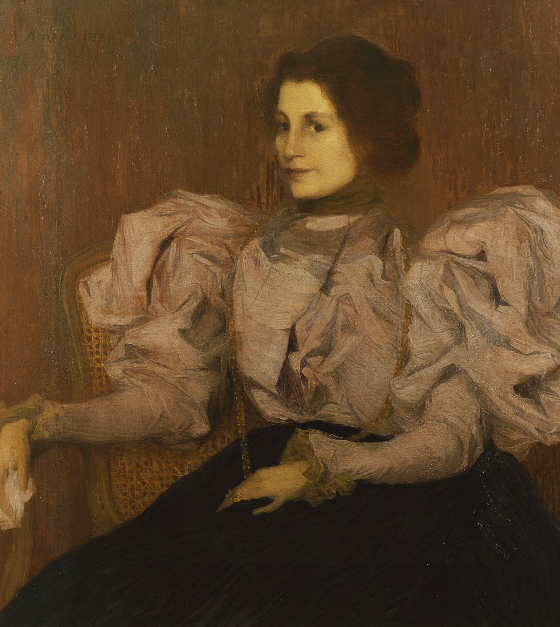 Portræt af Madame Besnard, ca. 1896 (olie på lærred) af Edmond François Aman Jean