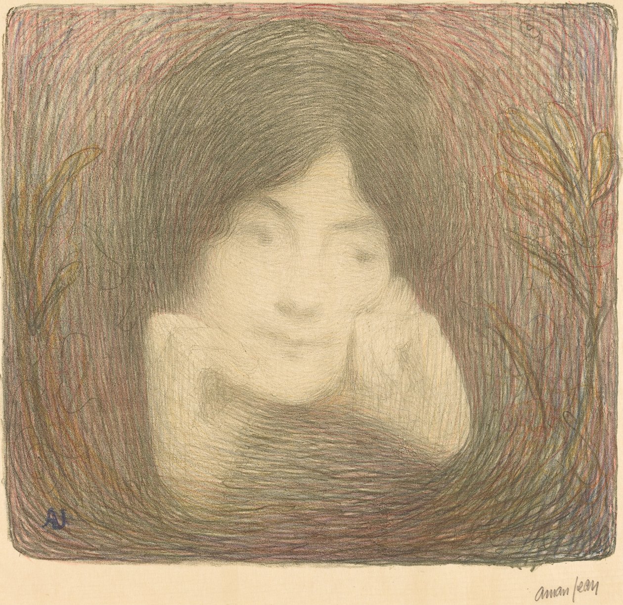 Miss Moréno fra Comédie-Française, 1897. af Edmond François Aman Jean