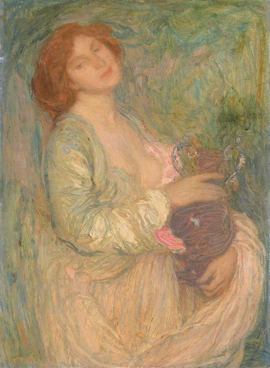 Kvinde med vase, slutningen af det 19.-begyndelsen af det 20. århundrede. af Edmond François Aman Jean