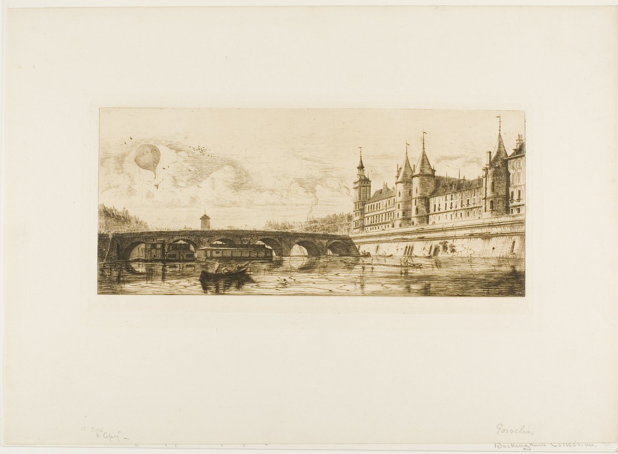 Pont au Change, Paris af Edmond Gosselin
