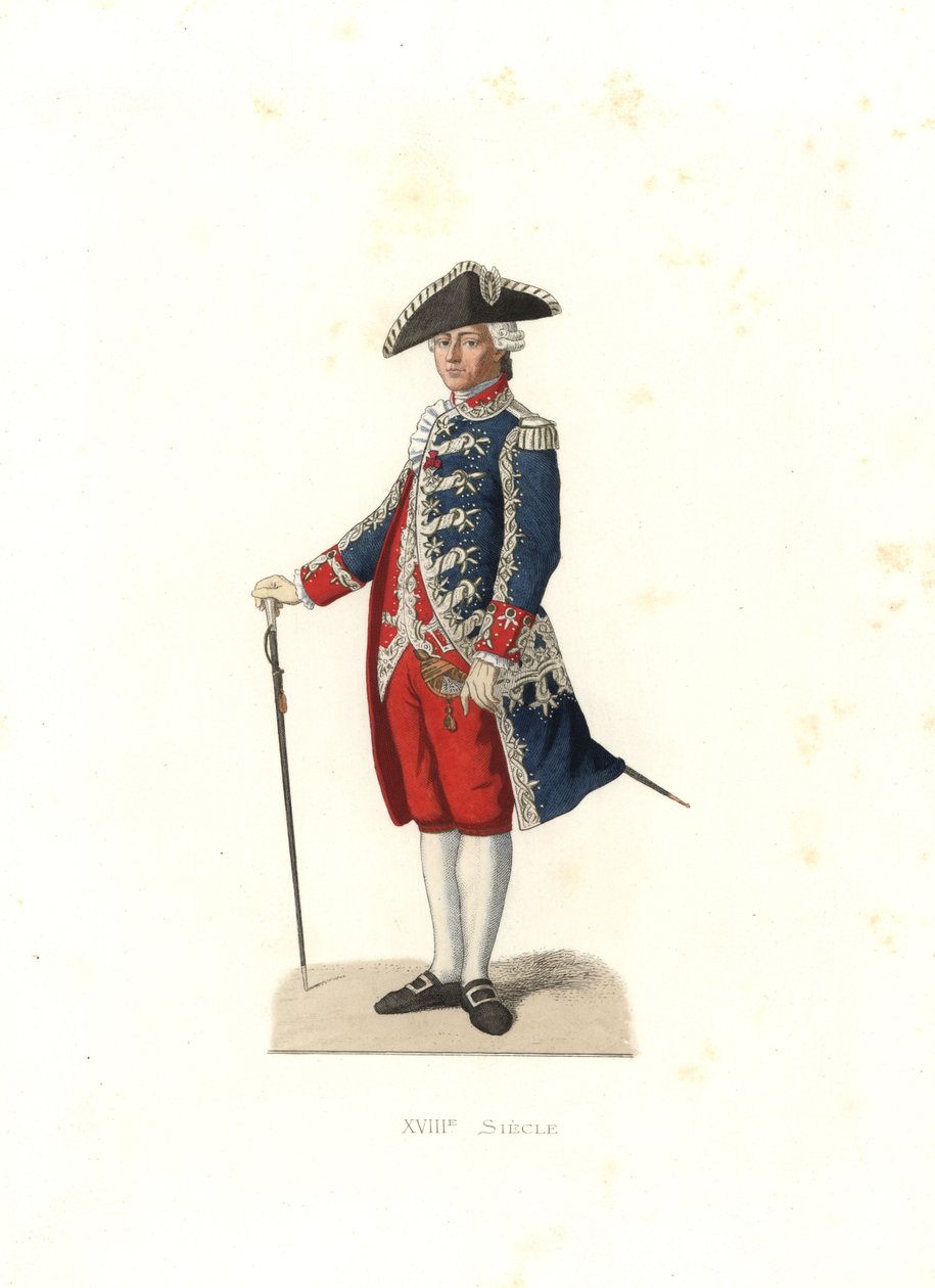Greve af Vergennes, kaptajn på Gardes de la Porte du Roi, Frankrig af Edmond Lechevallier Chevignard