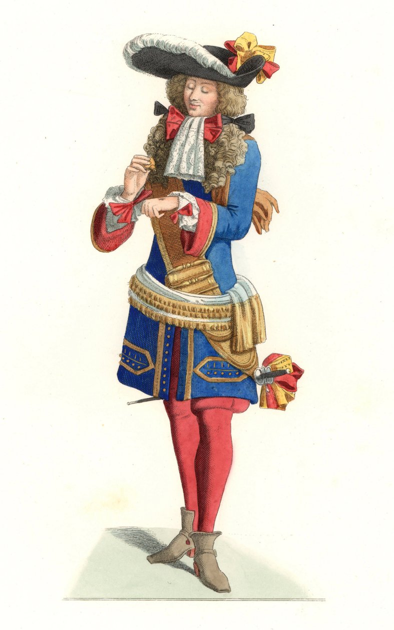 fransk kongelig officer af Edmond Lechevallier Chevignard