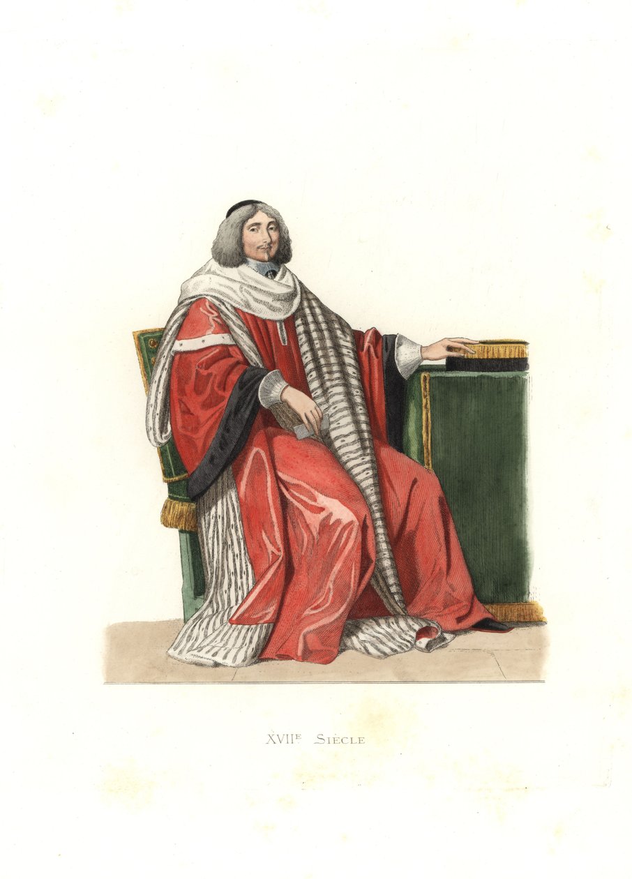 Jean-Antoine de Mesmes, Herre af Irval, greve af Avaux, fra et maleri af Philippe de Champaigne af Edmond Lechevallier Chevignard