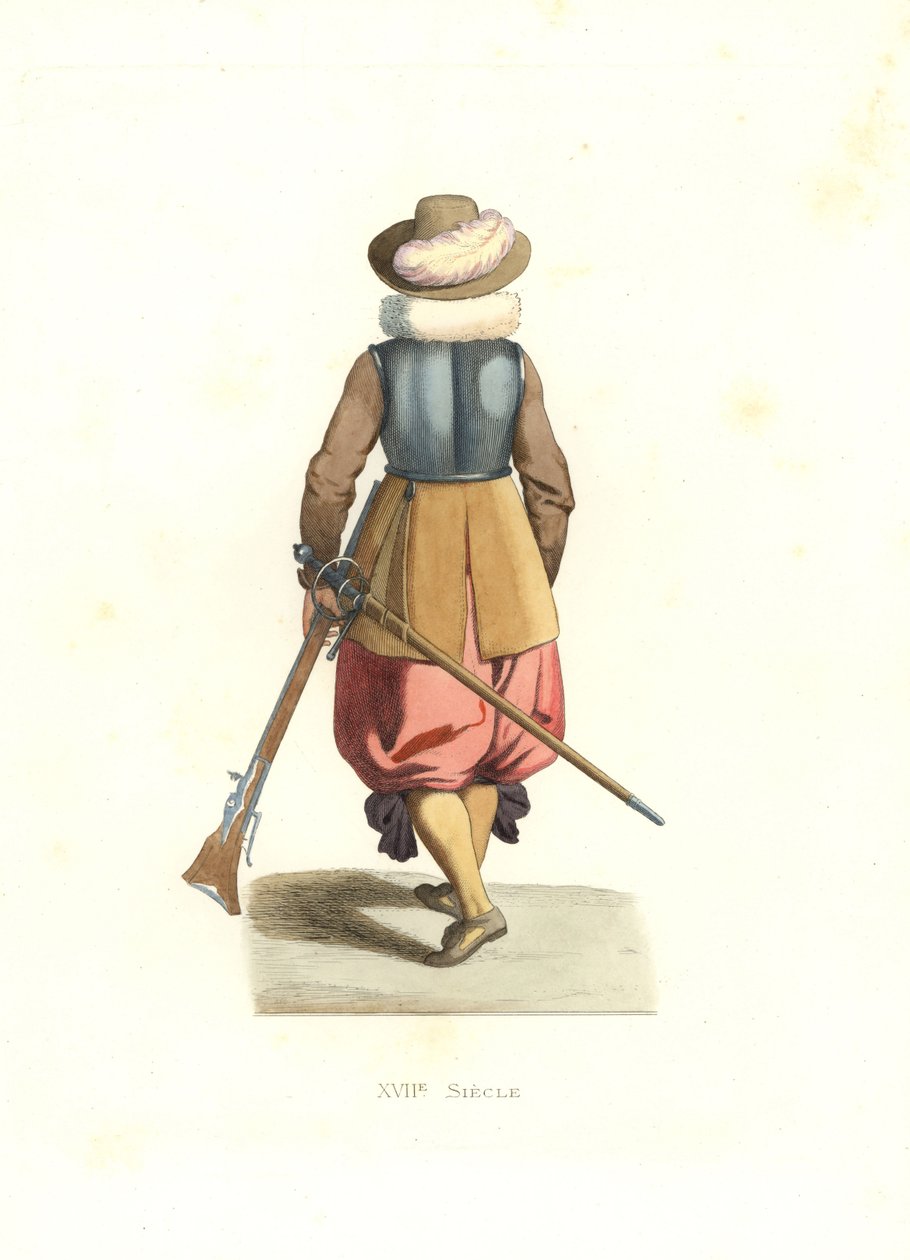 Musketer fra Fransk Flandern af Edmond Lechevallier Chevignard