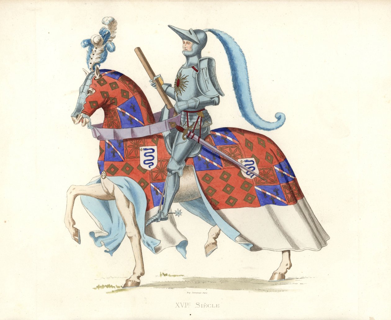 Pierre, Viscount of Rohan (1451-1513) (illustration) af Edmond Lechevallier Chevignard