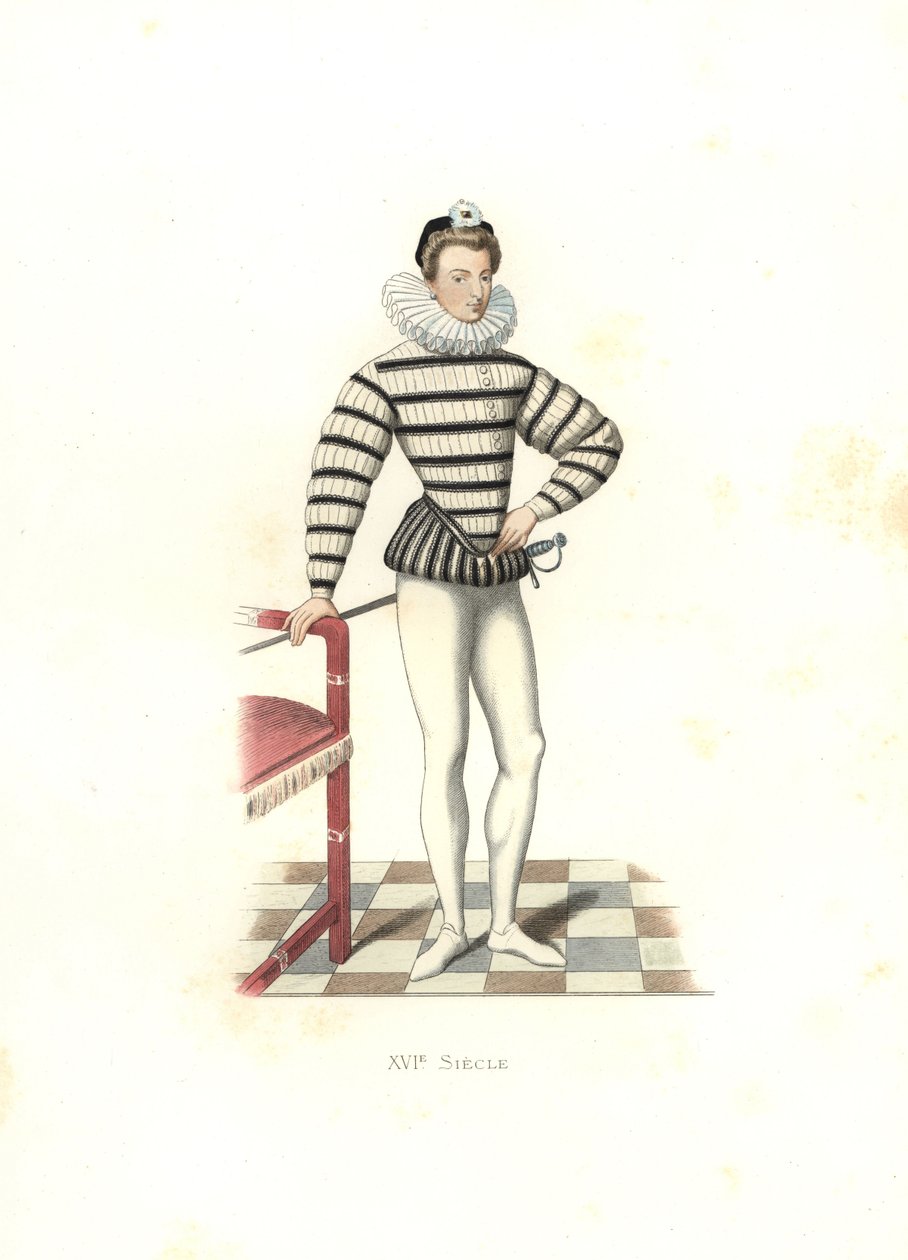 Portræt af Saint-Megrin, Frankrig af Edmond Lechevallier Chevignard