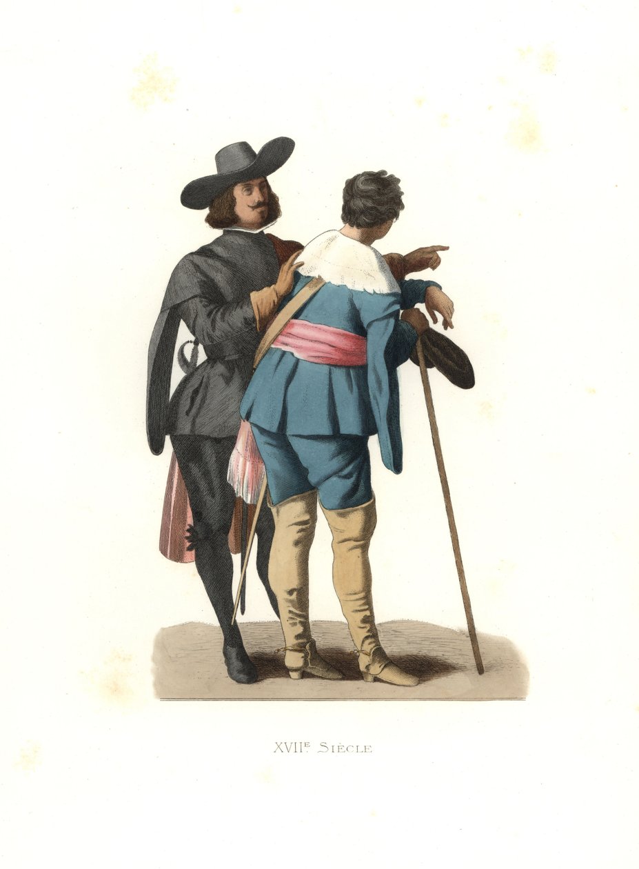 Portræt af to kunstnere, Spanien af Edmond Lechevallier Chevignard