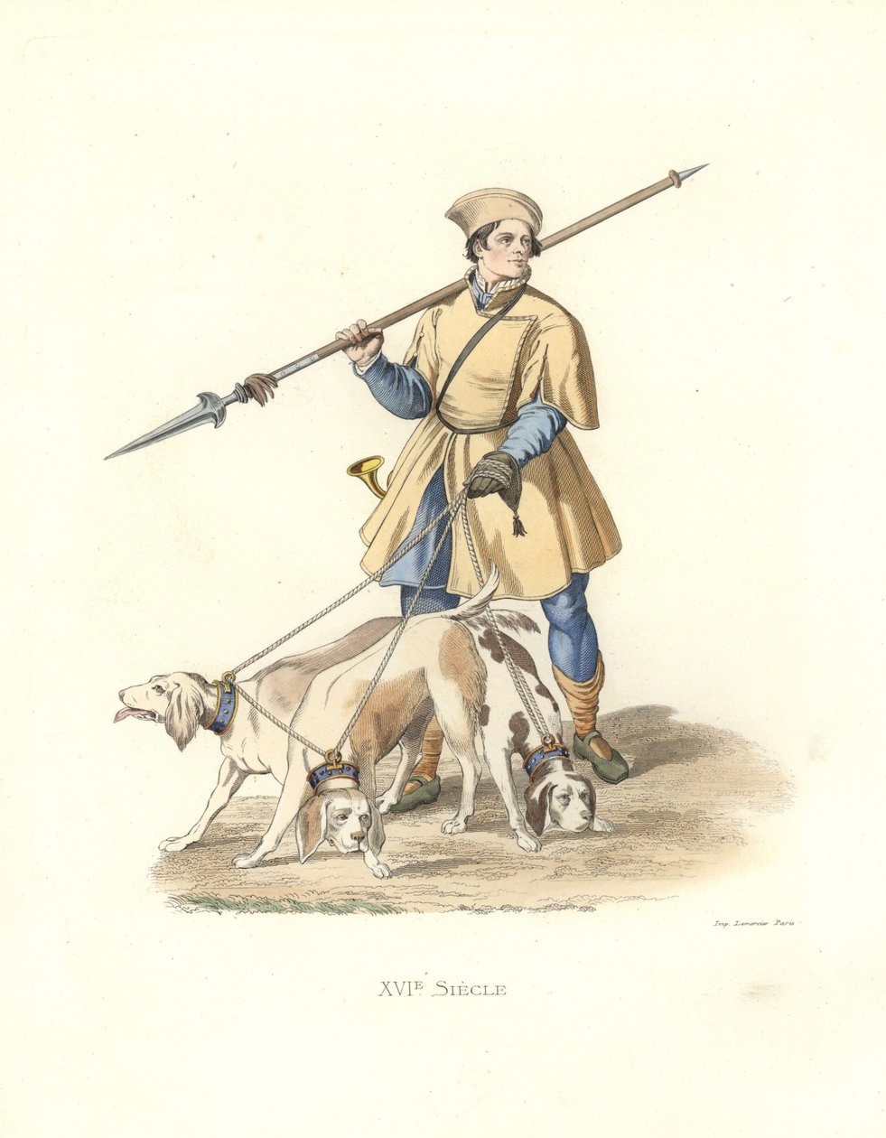 Betjent til hundene under Francis I af Edmond Lechevallier Chevignard