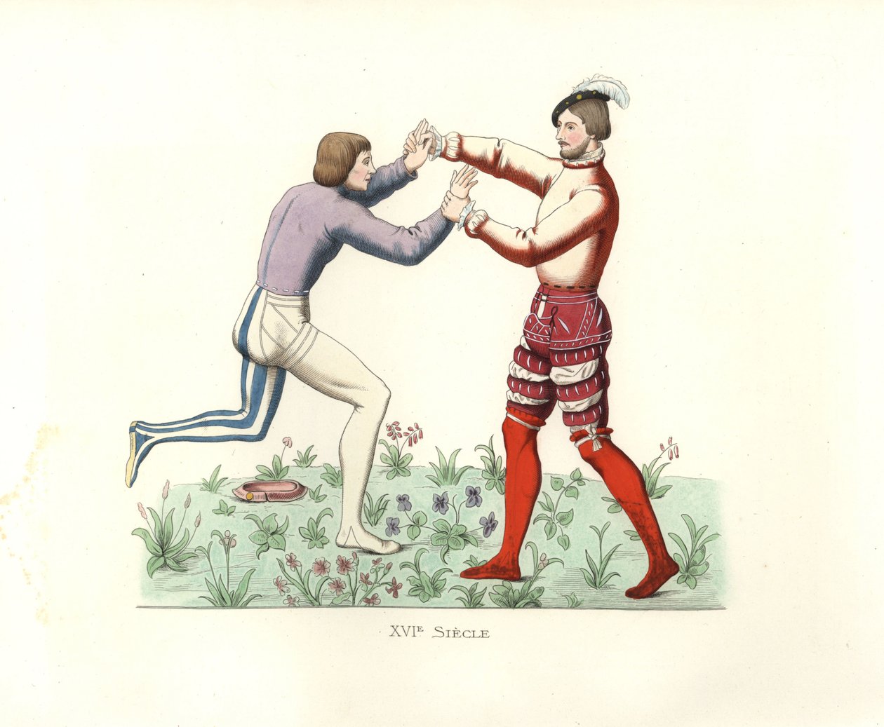 franske wrestlere af Edmond Lechevallier Chevignard
