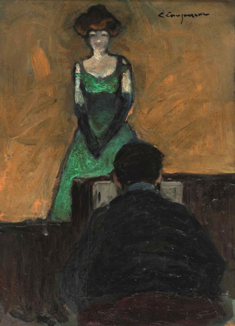 Yvette Guilbert, ca 1895-1900. af Edmond Lempereur