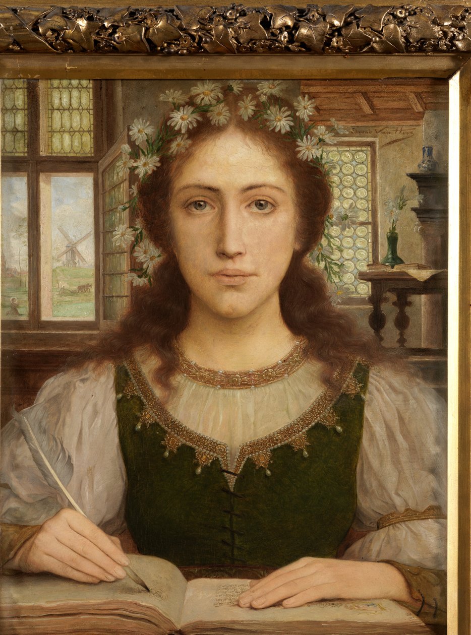 Detalje af Legend, fra Historie - Tid - Legend af Edmond Theodor van Hove