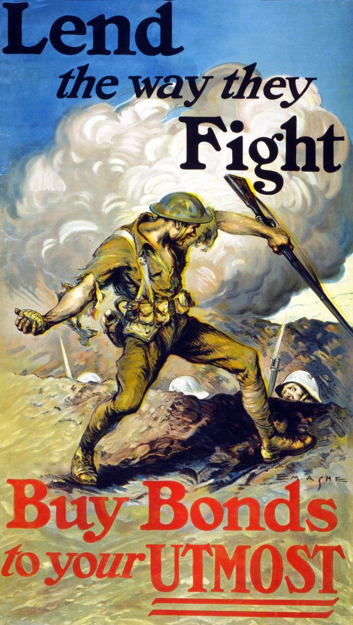 Lån den måde, de kæmper på, 1918 af Edmund Ashe