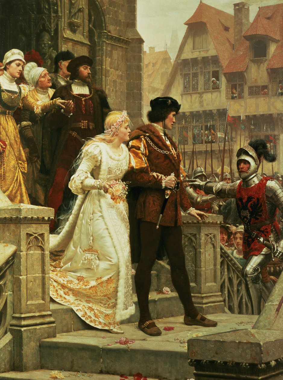 Kald til våben, 1888 af Edmund Blair Leighton