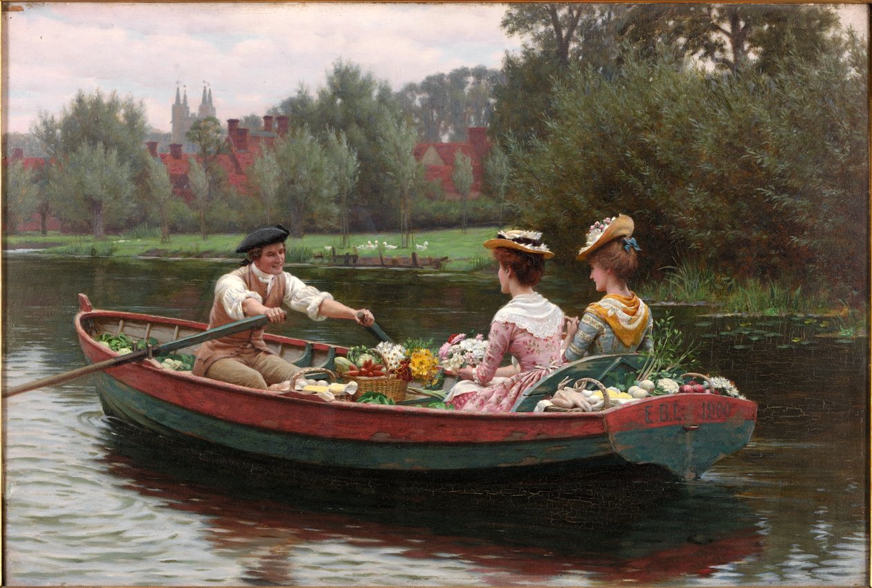 Markedsdag, 1900 af Edmund Blair Leighton