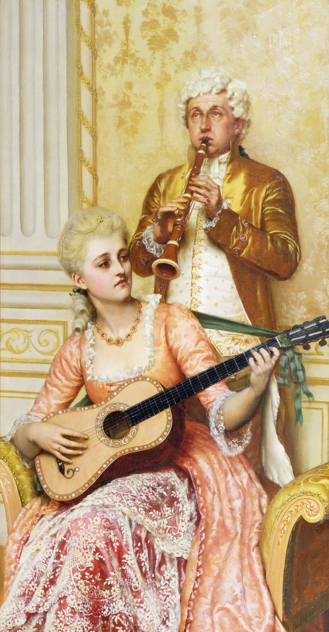 Øvelsen, 1886 af Edmund Blair Leighton