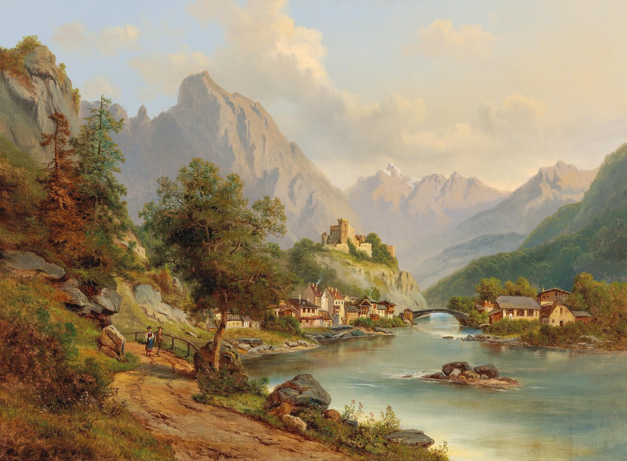 Udsigt over Landeck, Pustertal af Edmund Höd