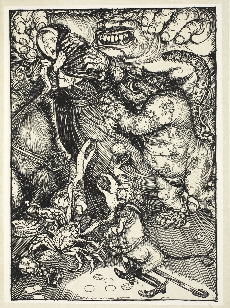 A Bride of Christ (A violation of Belgium), illustration fra The Kaiser