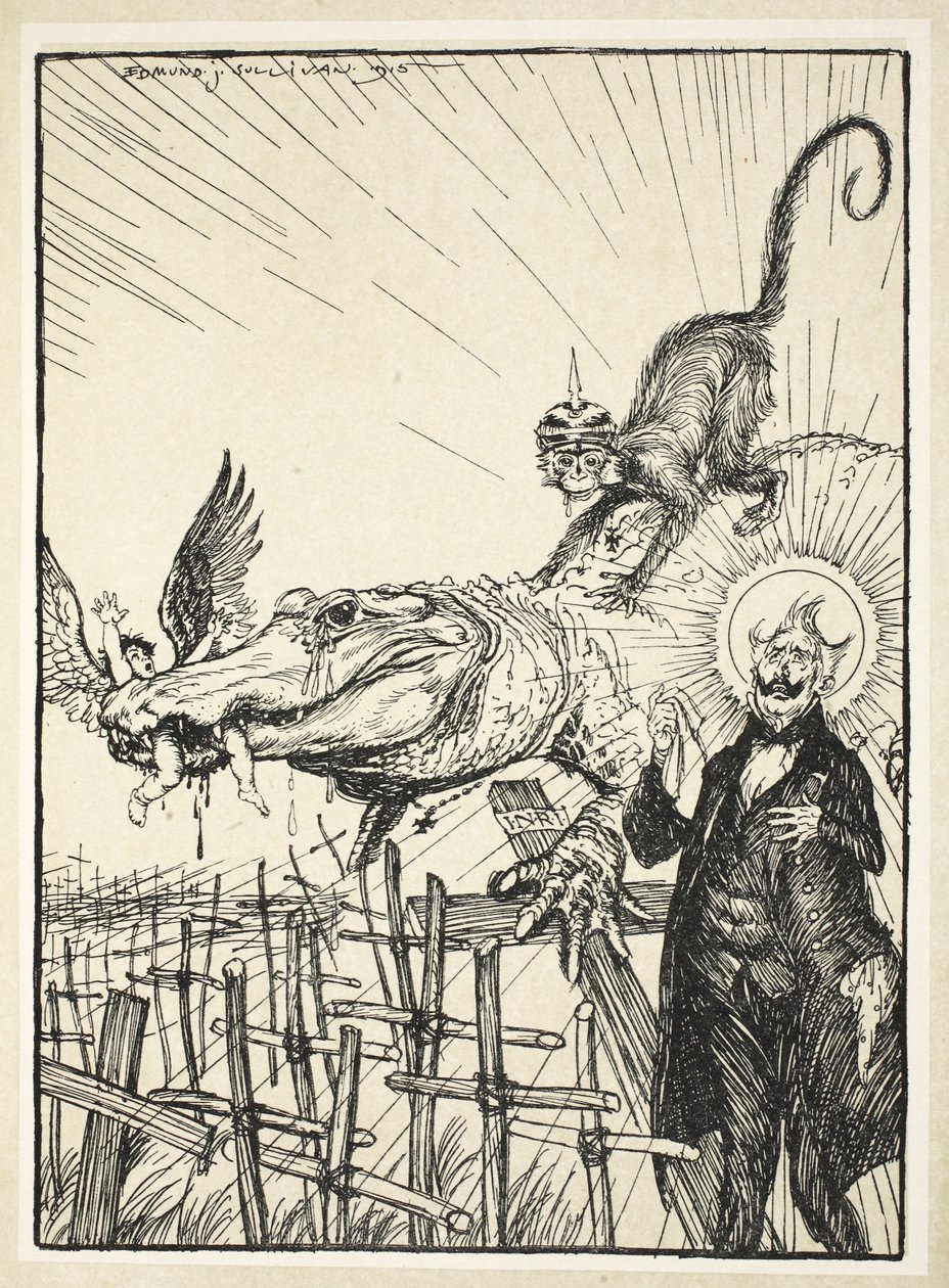 Krokodilletårer, illustration fra The Kaiser