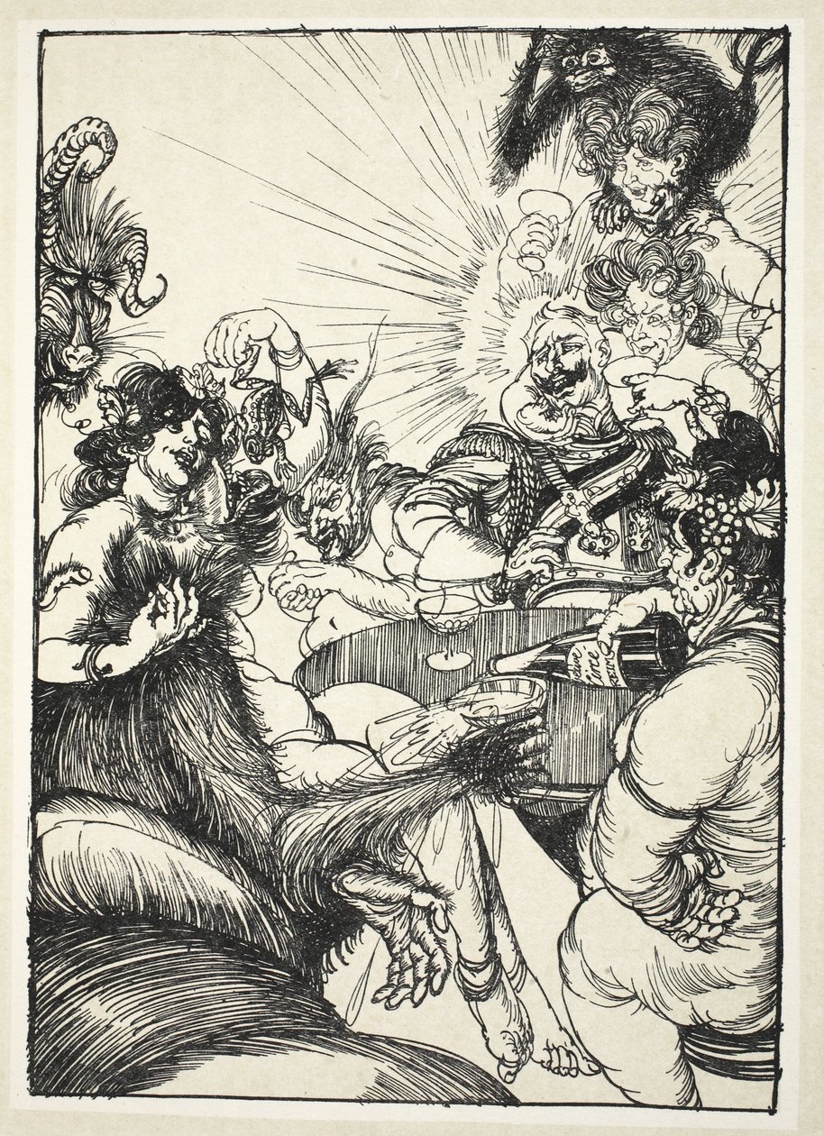 Kultur - tudsespiser til Kaiser Comus, illustration fra The Kaiser
