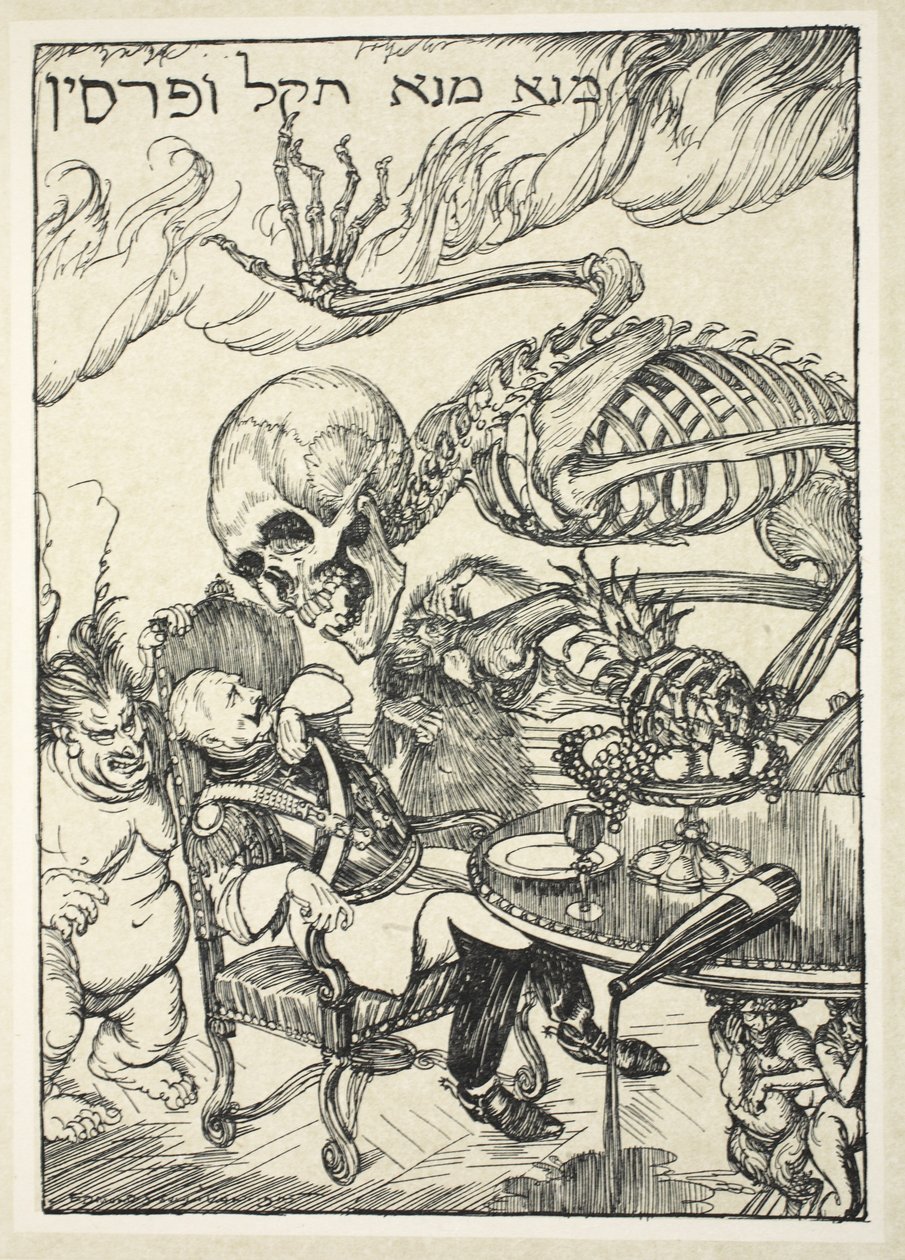 Skriften på væggen, illustration fra The Kaiser
