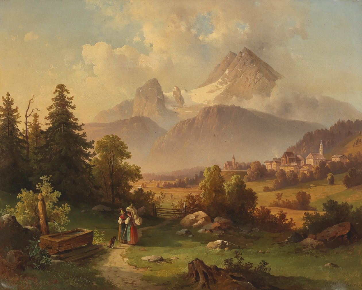 Udsigt over Watzmann af Edmund Mahlknecht