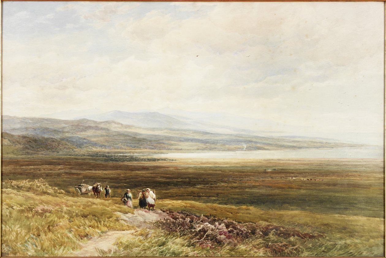 A Scotch Moor (akvarel på papir) af Edmund Morison Wimperis