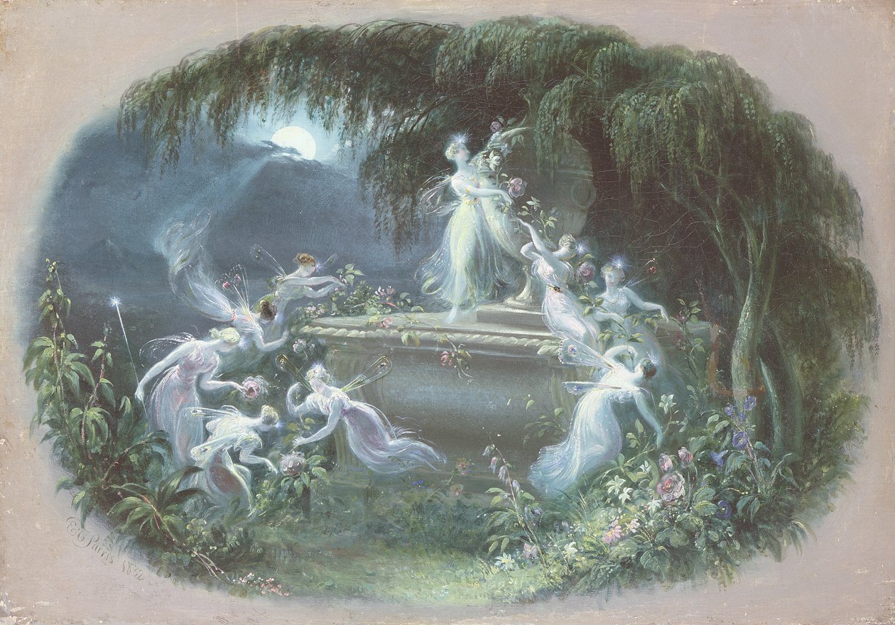 Besøget ved måneskin, 1832 af Edmund Thomas Parris
